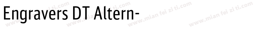 Engravers DT Altern字体转换
